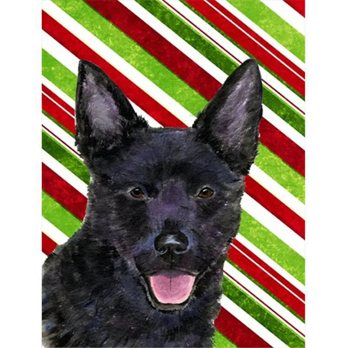 Candy Carolines Size Flag Cane Australian Holiday House Treasures Canvas- Kelpie Christmas