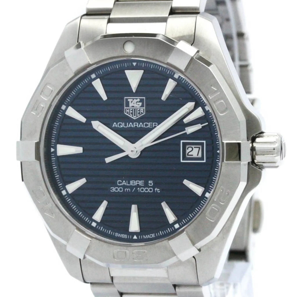 TAG Polished WAY2112 Watch Aquaracer HEUER Calibre 5 BF570555 Automatic (Good) Pre-Owned Steel