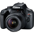 EOS Lens, Rebel with 18 Camera 0.71", 2.17", T100 Digital Black Canon SLR Megapixel