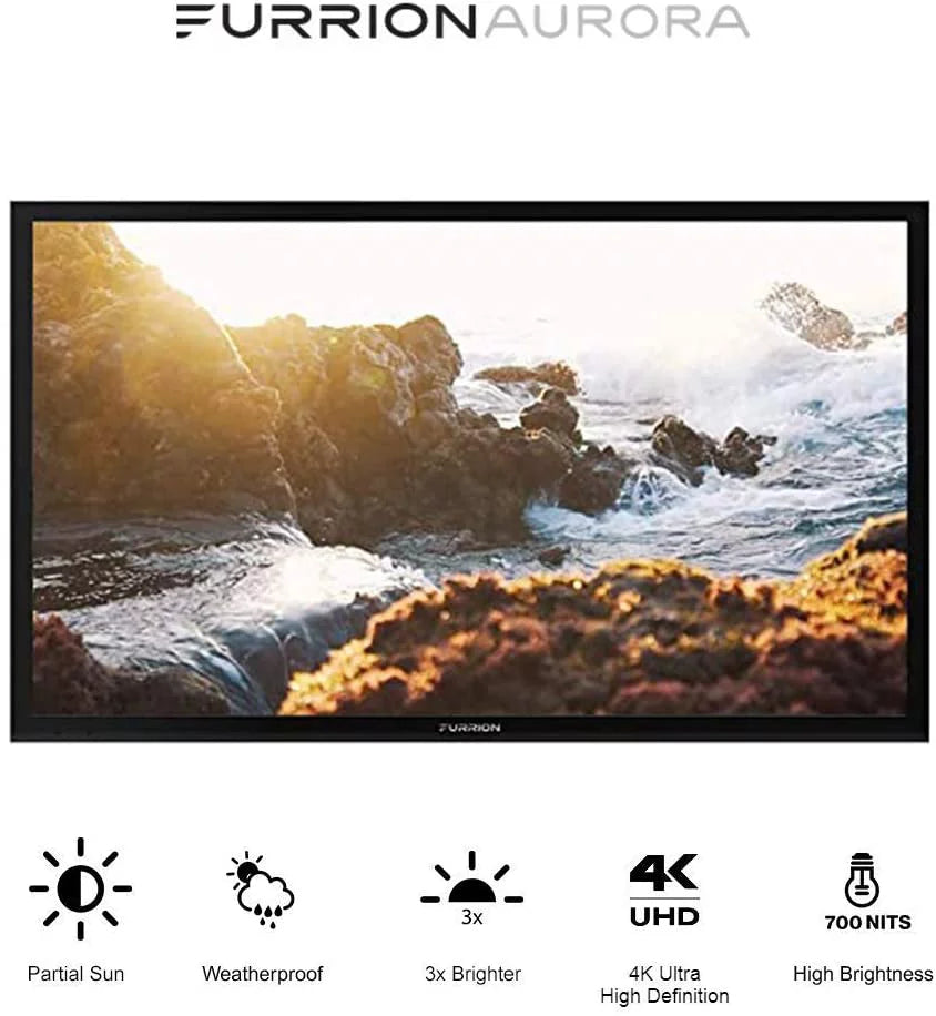 an Protect Outdoor 2 UHD 4K Series TV Furrion Epic Additional FDUF65CBS Shade 65" Coverage Full Weatherproof (2021) with Year by