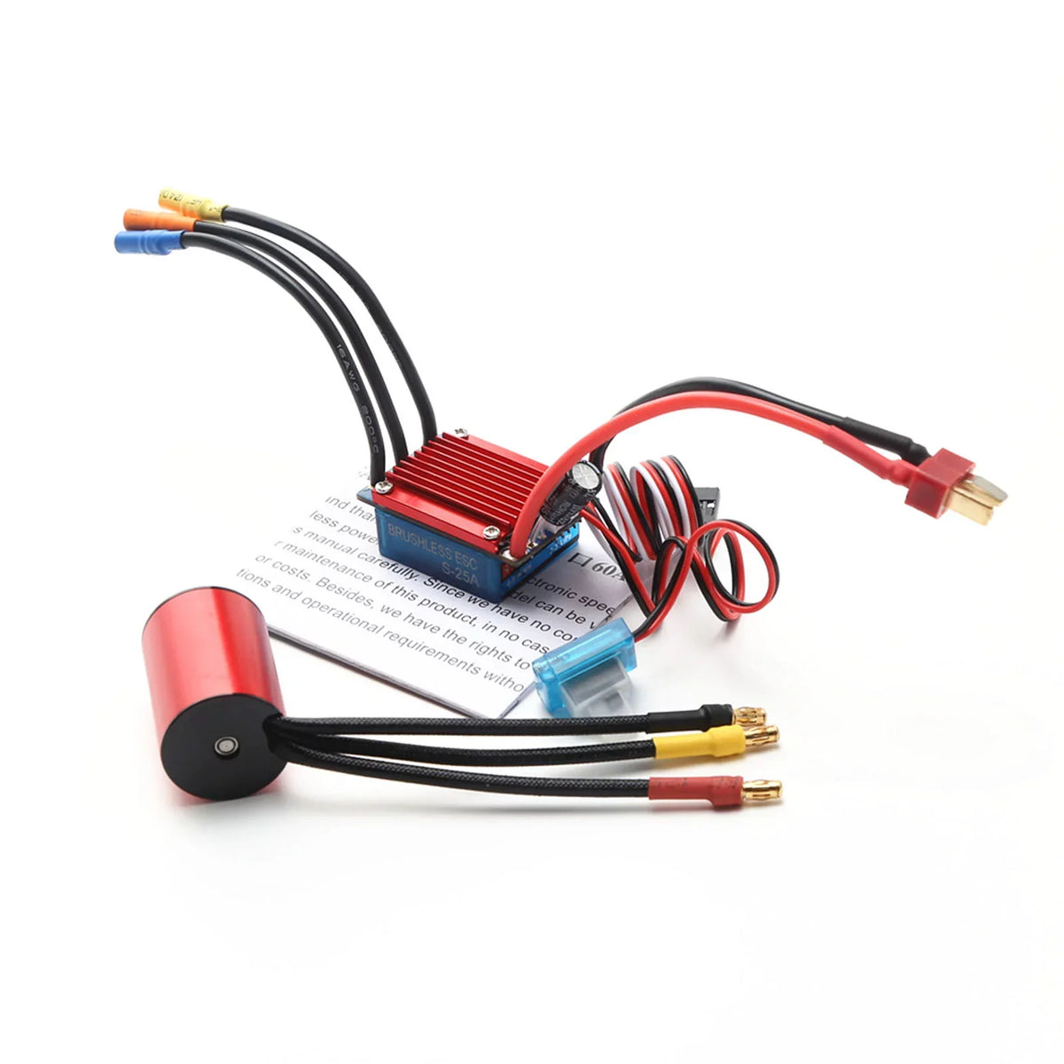 ESC Brushless Motor Brushless Speed 118 Car 116 Controller for Programming RC Servo Sensorless 2.2KG 25A Electric 4P 4800KV S2435 Truck