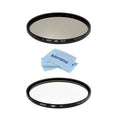 Circular Microfiber Polarizer Filter - UV Cloth With and HD3 67mm Kit