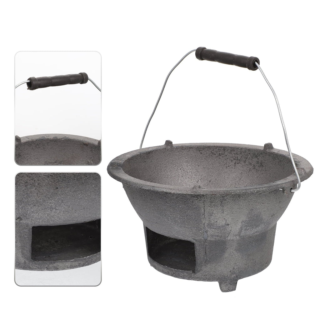 Cast Stove Barbecue Outdoor Charcoal Barbecue BBQ Camping Stove Tool Iron
