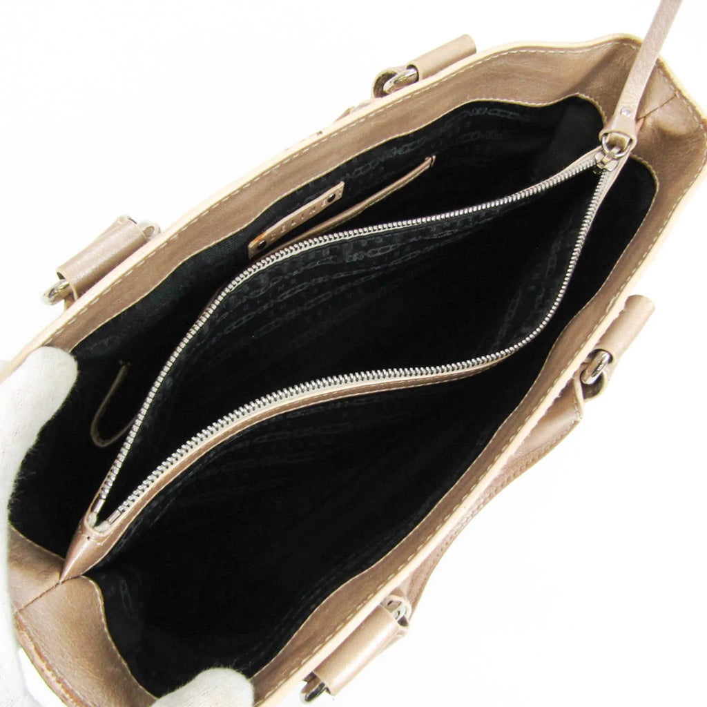 Handbag Celine Beige,Champagne Pre-Owned Boogie Leather Women's (Good)
