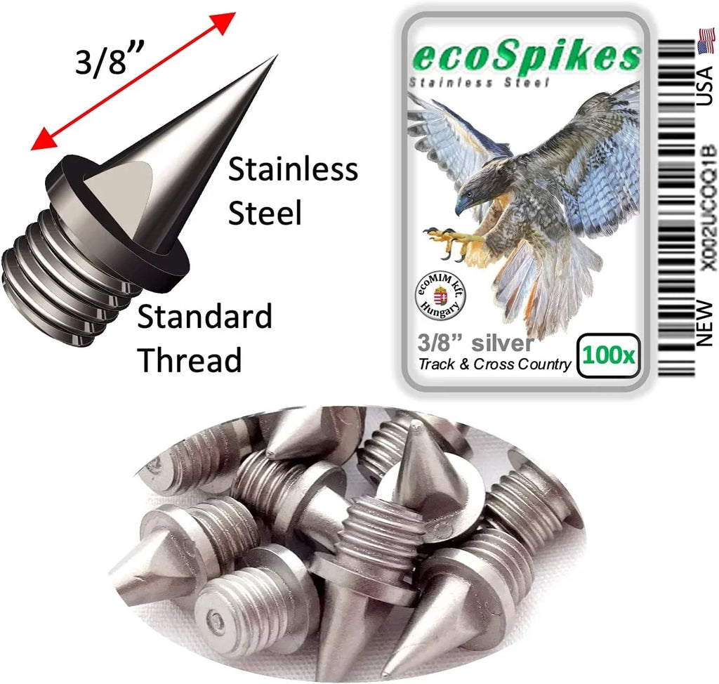 of Stainless Track/Cross 3/8 Spikes 100) Steel inch (Bag (9mm) Country