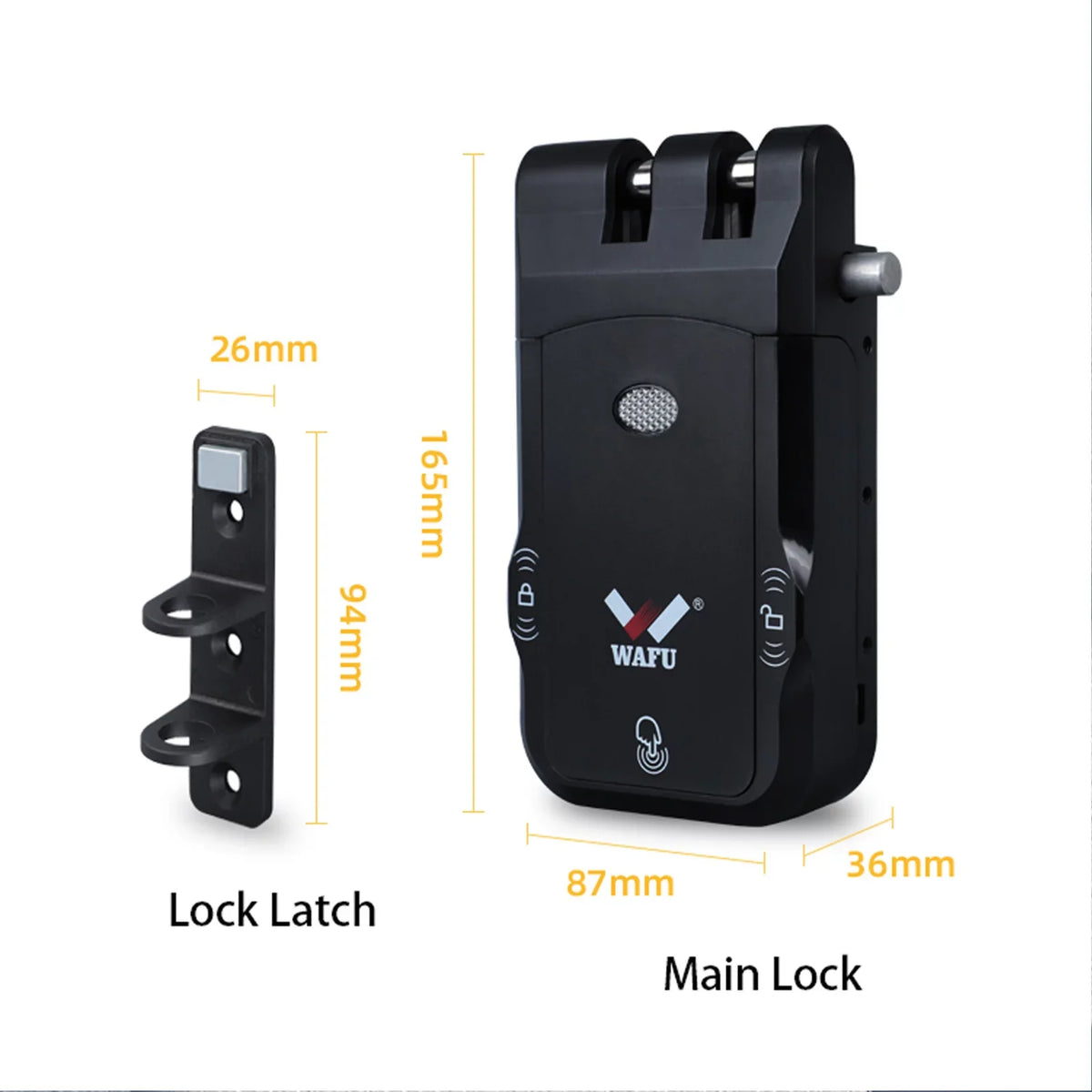 Lock Pinnaco Smart Control Remote Door with Keyless WAFU Lock Wireless