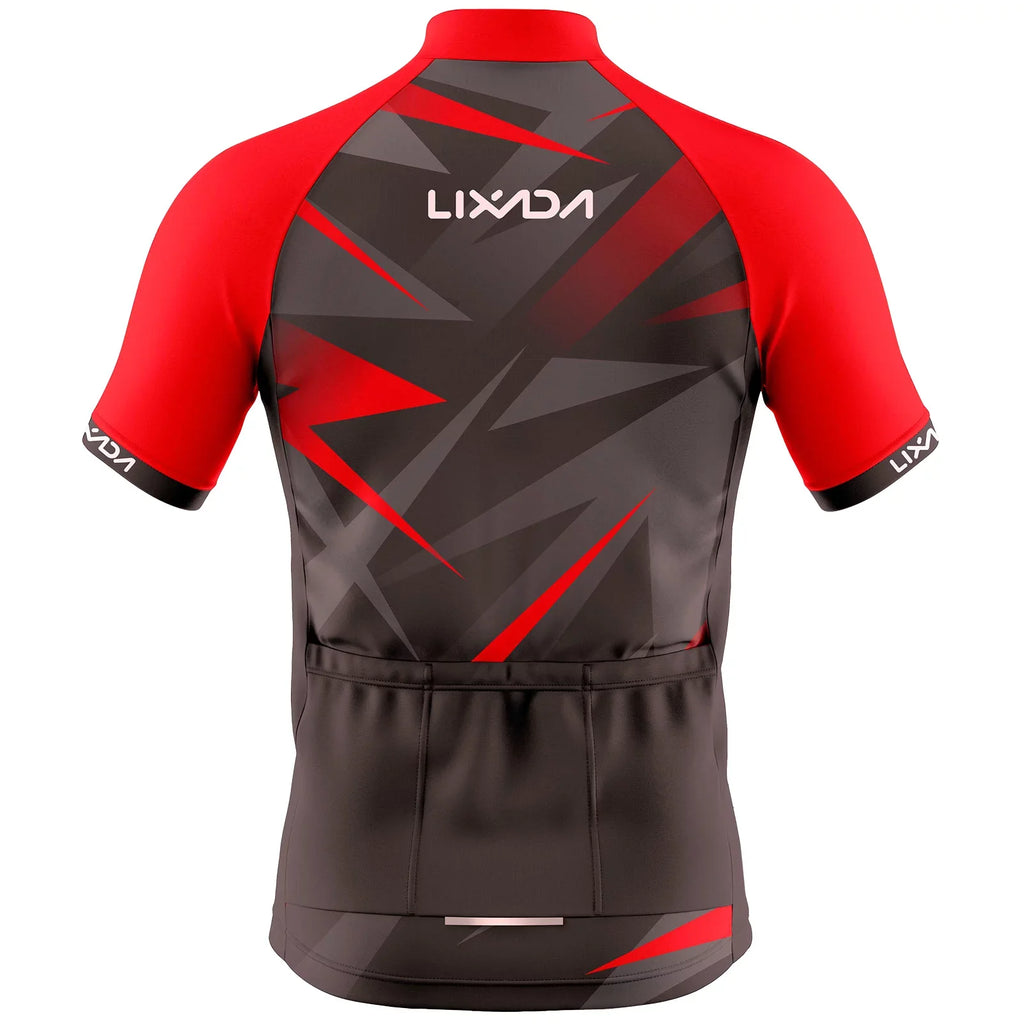Short Bike Sleeve Jersey Suit Shirt Cycling Shorts Clothing Breathable and MTB Lixada Padded Men