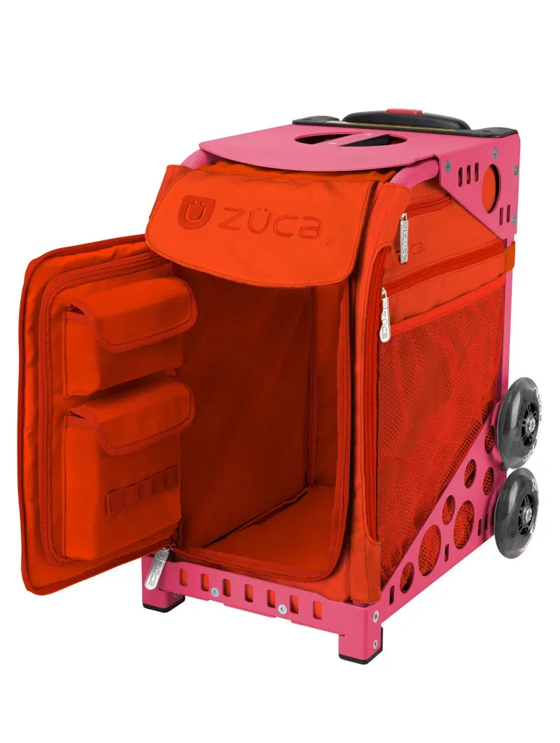 Zuca Seat Sport Bag Frame) Persimmon 18" Black/Pink with (Pink - Cover