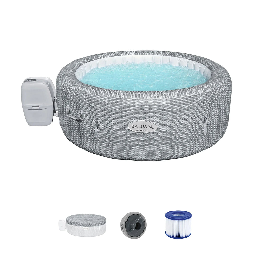 SaluSpa Spa AirJet Hot Honolulu Coleman 6-Pack Bestway with Tub Seat