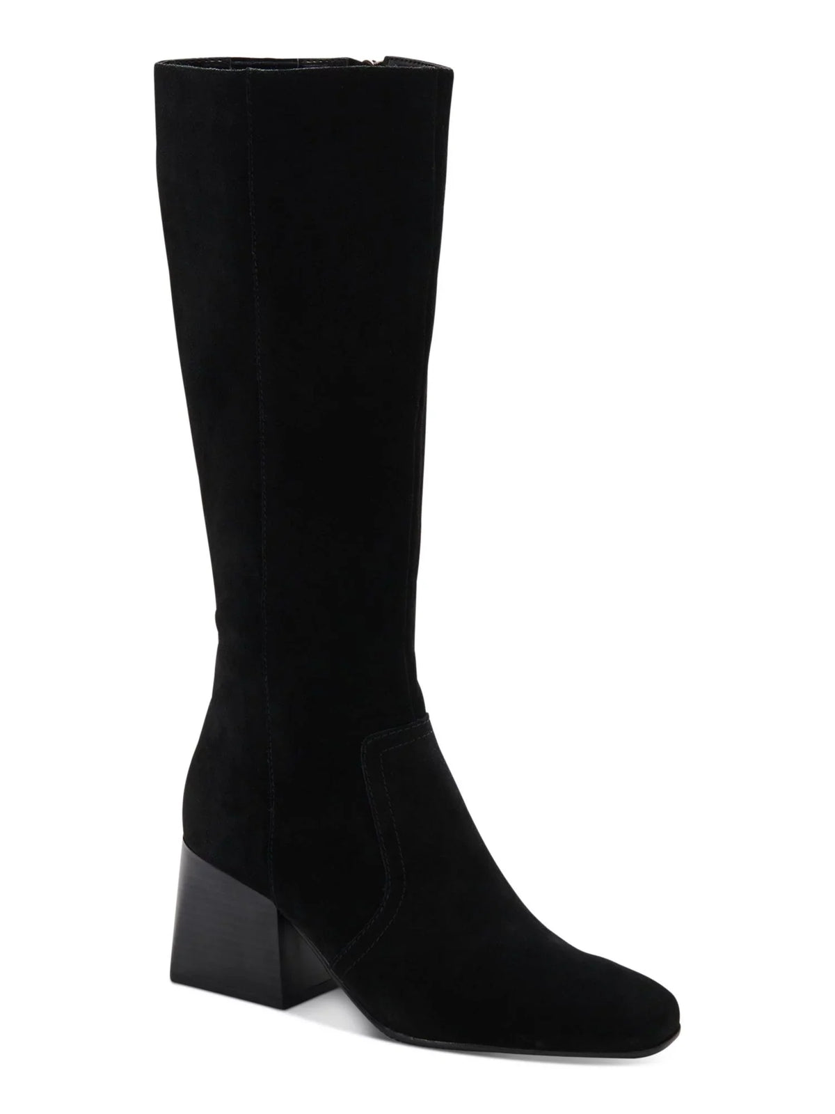 Boots Zip-Up M Dress Toe 10 Square Goring Womens Black Heel Cushioned Shoes Waterproof Stacked COLLEGE Tori AQUA