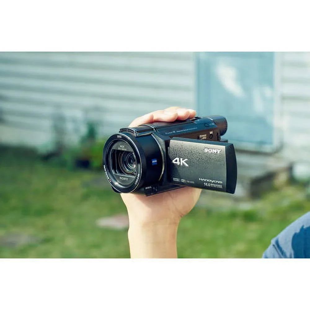 Ultra FDR-AX53 Sony 4K - Bundle Handycam Professional HD Camcorder.