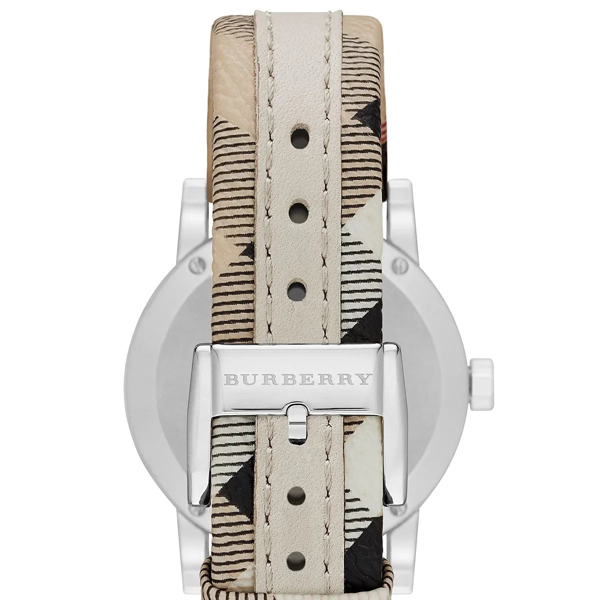 34mm Quartz Women's Analog Burberry BU9132 Leather Double Watch