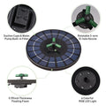 Pump Off fountain,Led With 9 With Auto-shut 9 Pump Led Solar Nozzle Battery Auto-shut Qisuo Solar Solar Battery 6w Auto-shut Nozzle Off Off Rotatable 9 Inch Yaliya Water Inch Water Bath With
