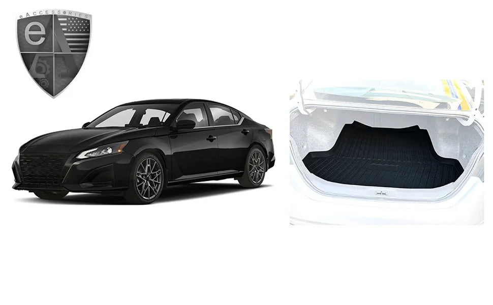 Cargo Non-Slip Trunk Raised Liner – Design Rubber Altima Pre-Cut Mat Nissan – – for with Mat Mats for 2013-2023 Cars Trunk EA Trunk Lip Install Laser – to Weather-Resistant – Easy Car EACCESSORIES