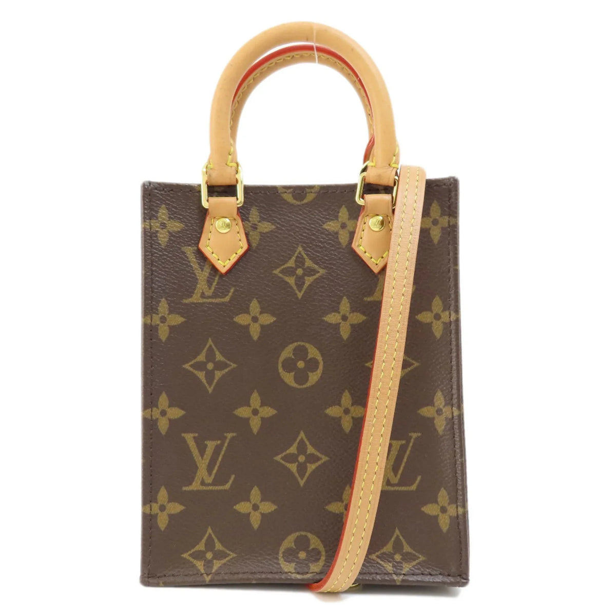 Handbag Petite Pre-Owned Monogram Louis LOUIS Canvas VUITTON (Good) M69442 Women's Pla Vuitton Sac