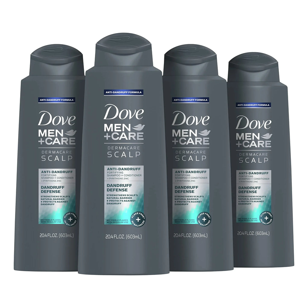 2 Count Care Oz In Shampoo Conditioner 20.4 Men 4 And Defense Dandruff + 1 Dove