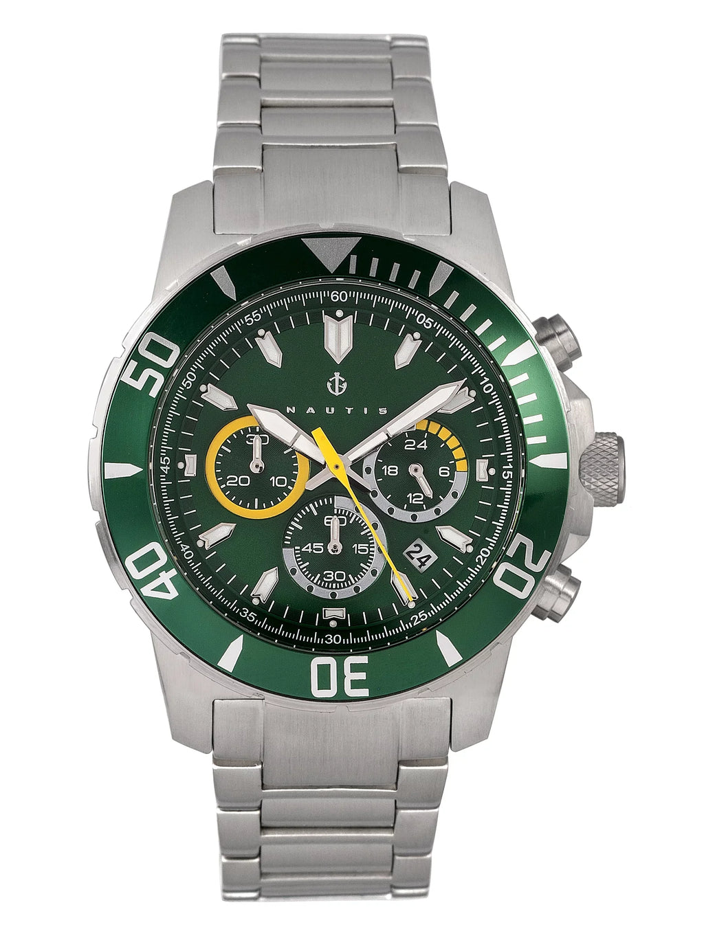 Bracelet Green Chronograph - Watch Chrono Dive 500 Nautis