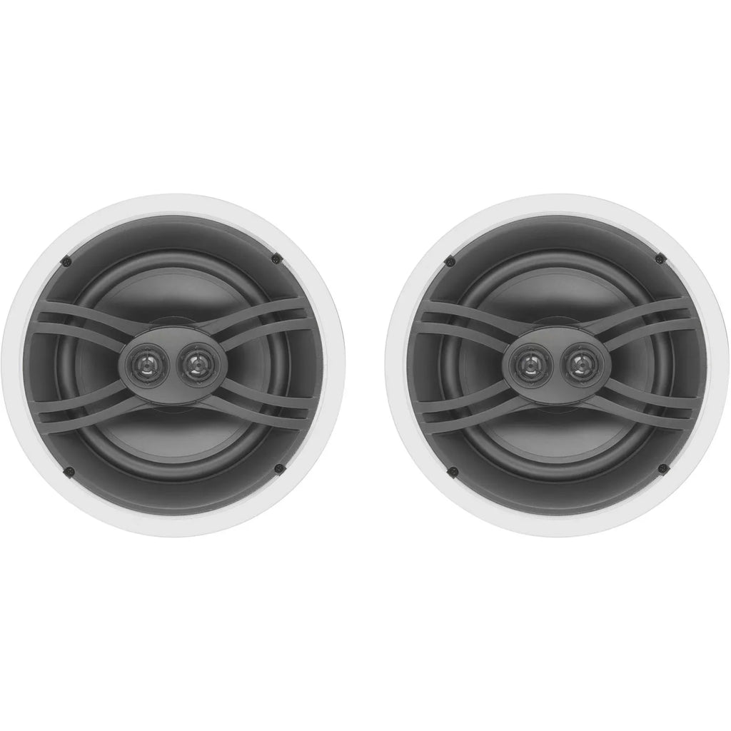 Sound (Pair) In-Ceiling Yamaha 8" System Speaker NS-IW480CWH Natural Three-Way