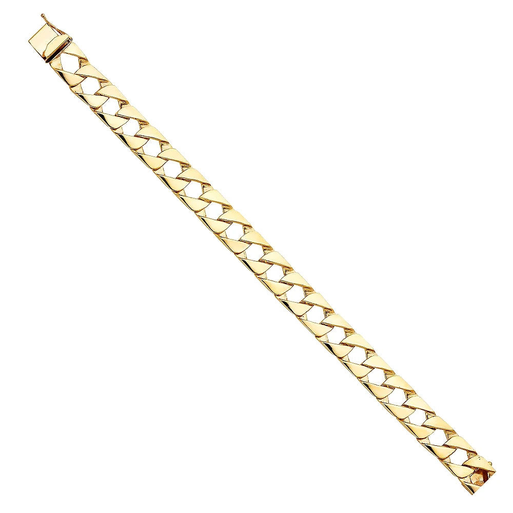 | for | | Gold 14KY 26.5 - Men’s Jewelry and Gold Link Bracelets Elegant Chain Yellow Gift Men Bracelet Cuban for Weight Women 8.5" 14k