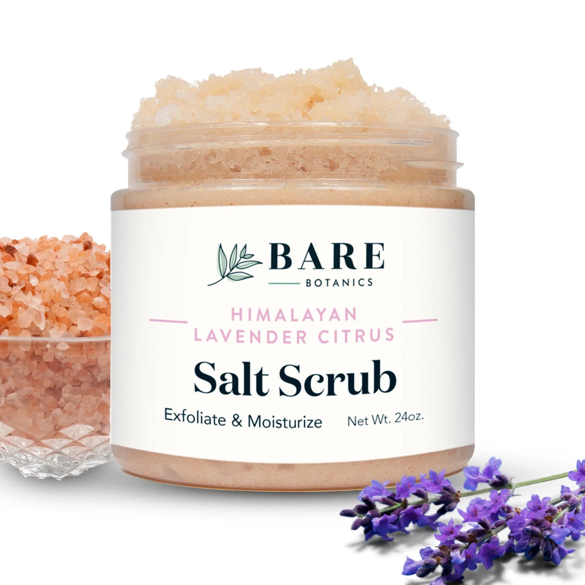 Bare Scrub Himalayan Citrus oz 24 Salt Lavender Scrub Body Botanics