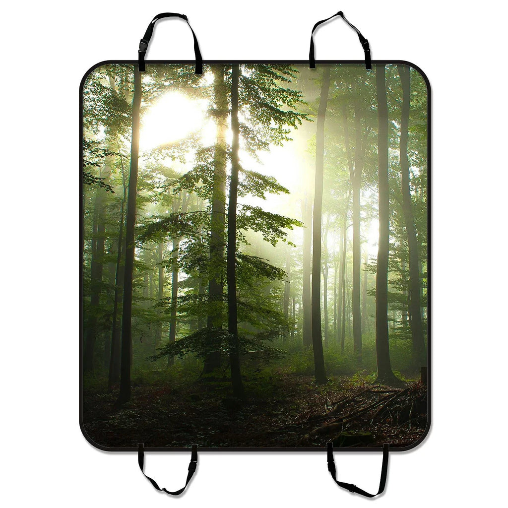 Mat and Seat Hammock Cover Car For Forest 54x60 Cars Trucks Sunshine GCKG Mat Dog Car inches Pet Seat Cargo SUV Trunk Mat