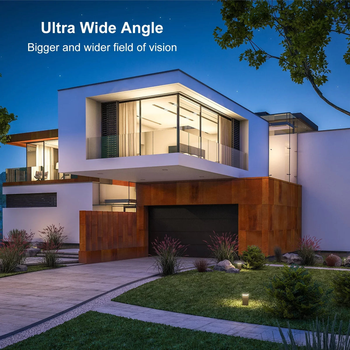 Color Digital Wireless 4X Security Outdoor Talk Motion Solar PTZ, 2K Spotlight, Night Two-Way WiFi, Camera Vision, TOPVISION PIR Zoom, Spotlight, Full View Detection, with 360°