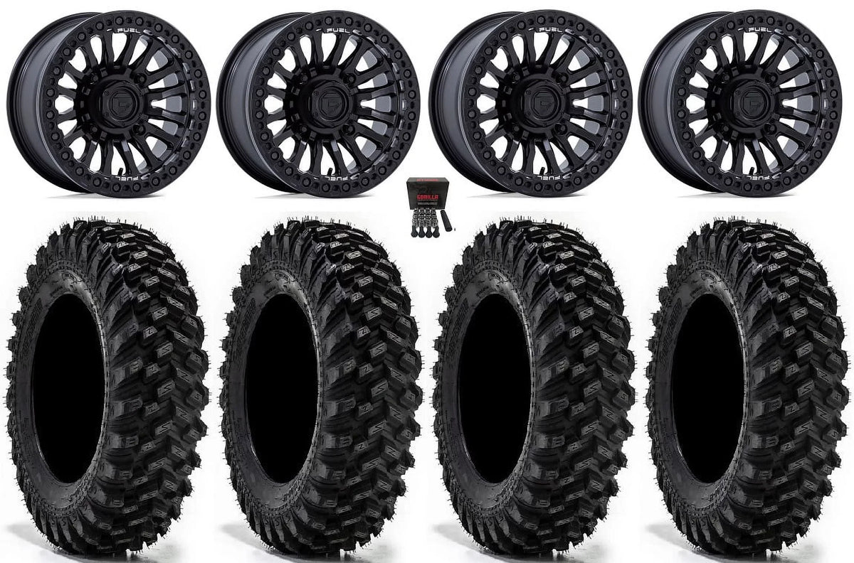 Wheels 15" Fuel Tires Ranger RZR Warrior Bk XT Sportsman Bdlk 35" Rincon