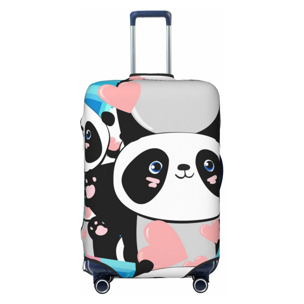 Luggage Looking Luggage Your Protector Panda Cute Suitcase Haiem Anti-Scratch New Cover,Durable, Pink Medium - Technology Washable Keep Hearts With