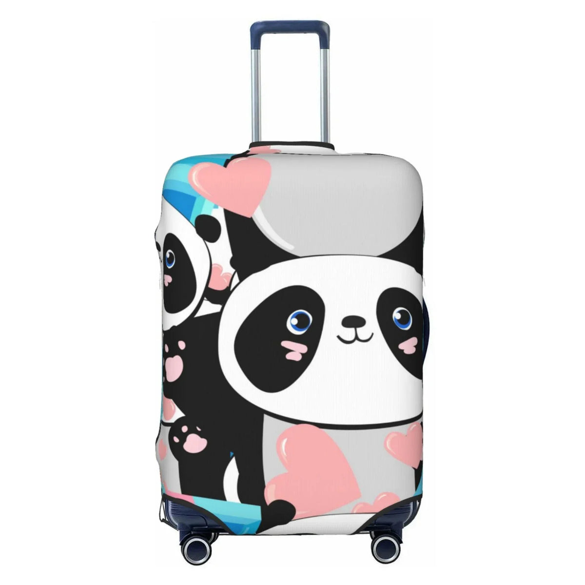 Luggage Looking Luggage Your Protector Panda Cute Suitcase Haiem Anti-Scratch New Cover,Durable, Pink Medium - Technology Washable Keep Hearts With