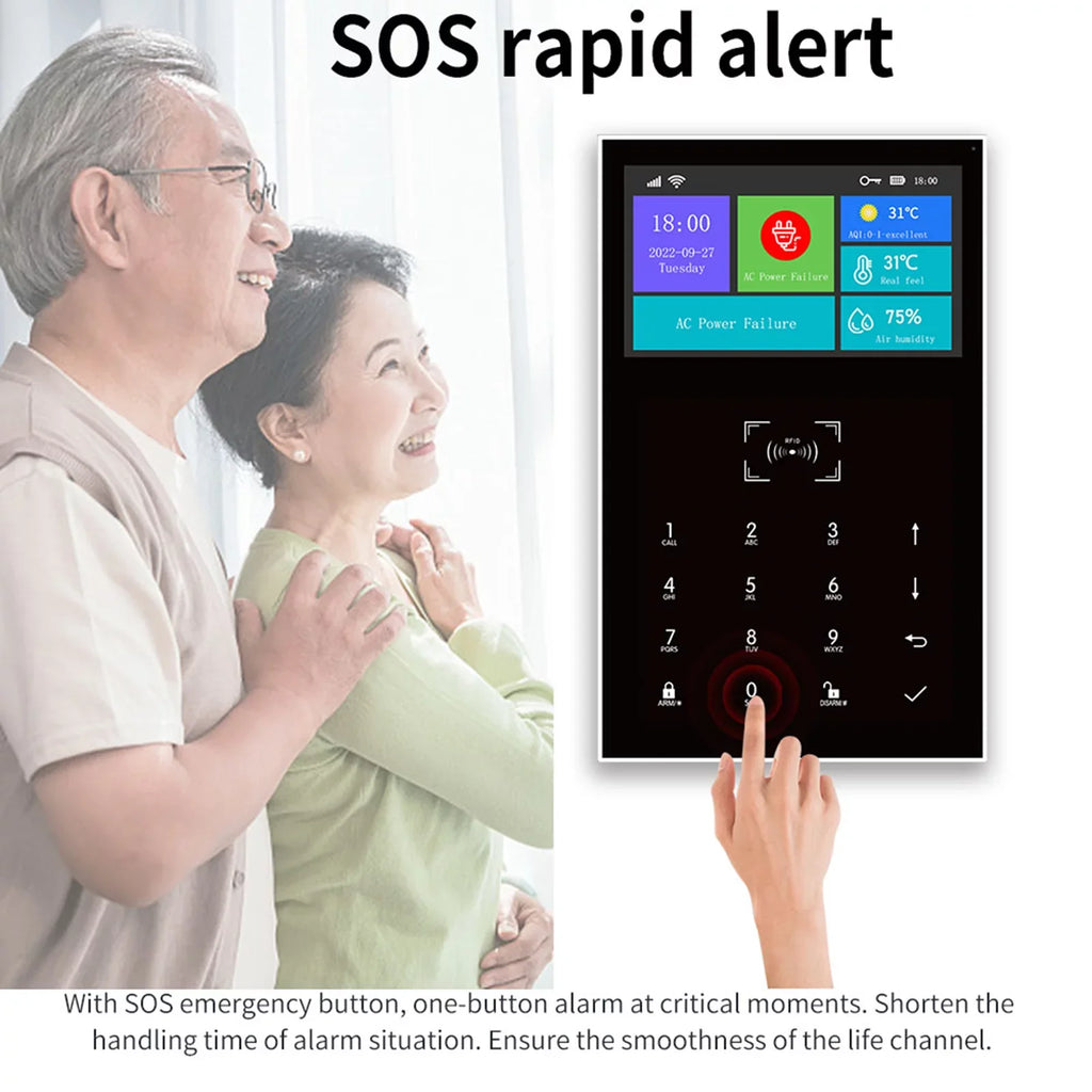 RFID GoolRC All APP DIY Screen WIFI Touch Home Burglar USB Life GSM System Smart Wireless Smart