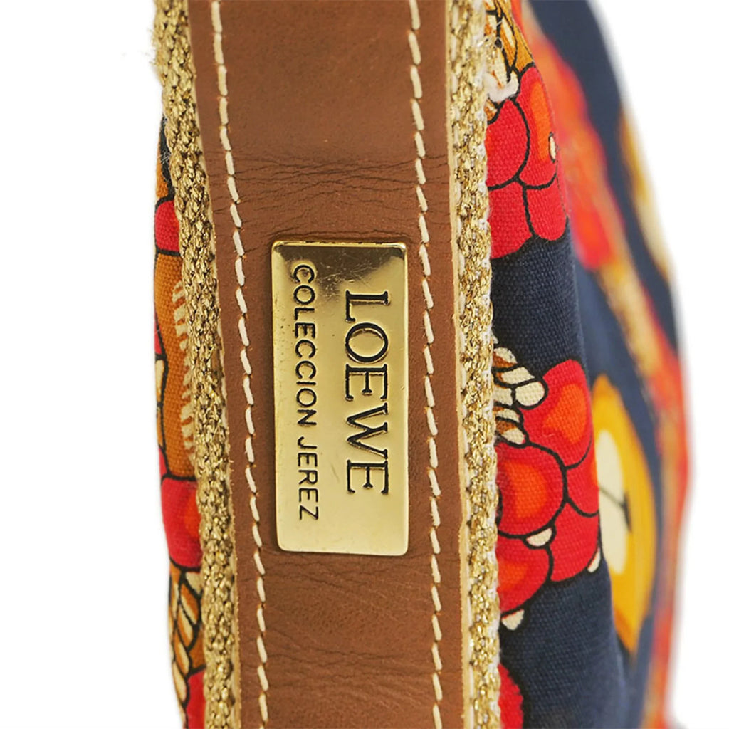 red navy (Good) ladies shoulder canvas Pre-Owned bag one x Loewe LOEWE