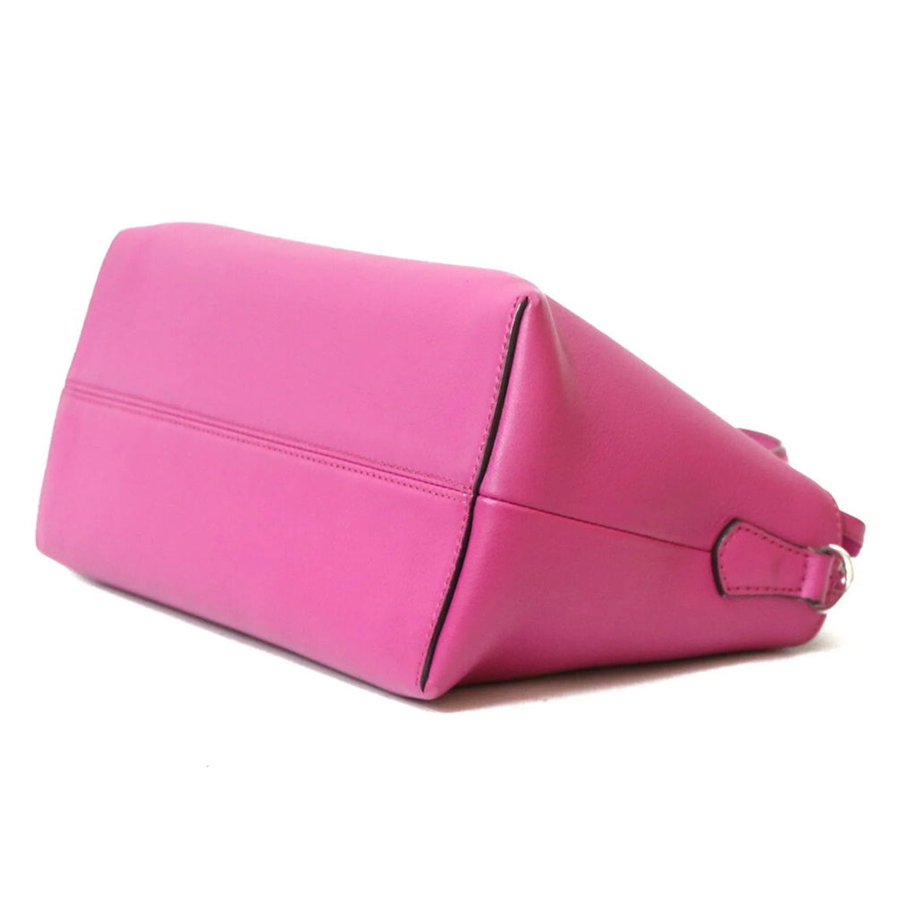 Fendi Women's Shoulder FENDI Pink Pre-Owned (Fair) Bag Leather Visaway
