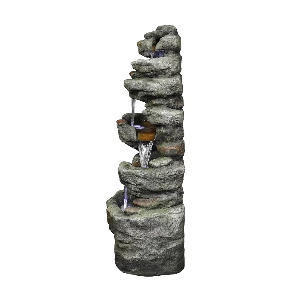 32.6inches with Water Fountain Lights Kmowoo Led Rock