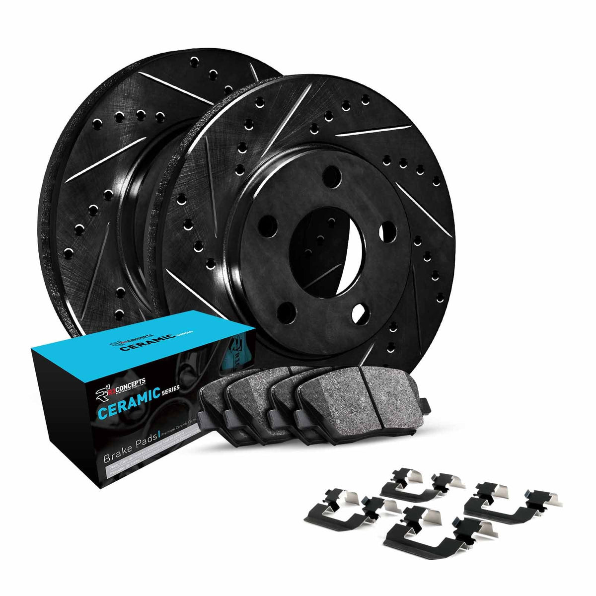 and Rotors Pads Ceramic Brake |Hardware and Rotors Brakes Brake Pads| Brake Concepts |Front and Kit R1 WHWH1-39025 Pads| Rotors Front Kit