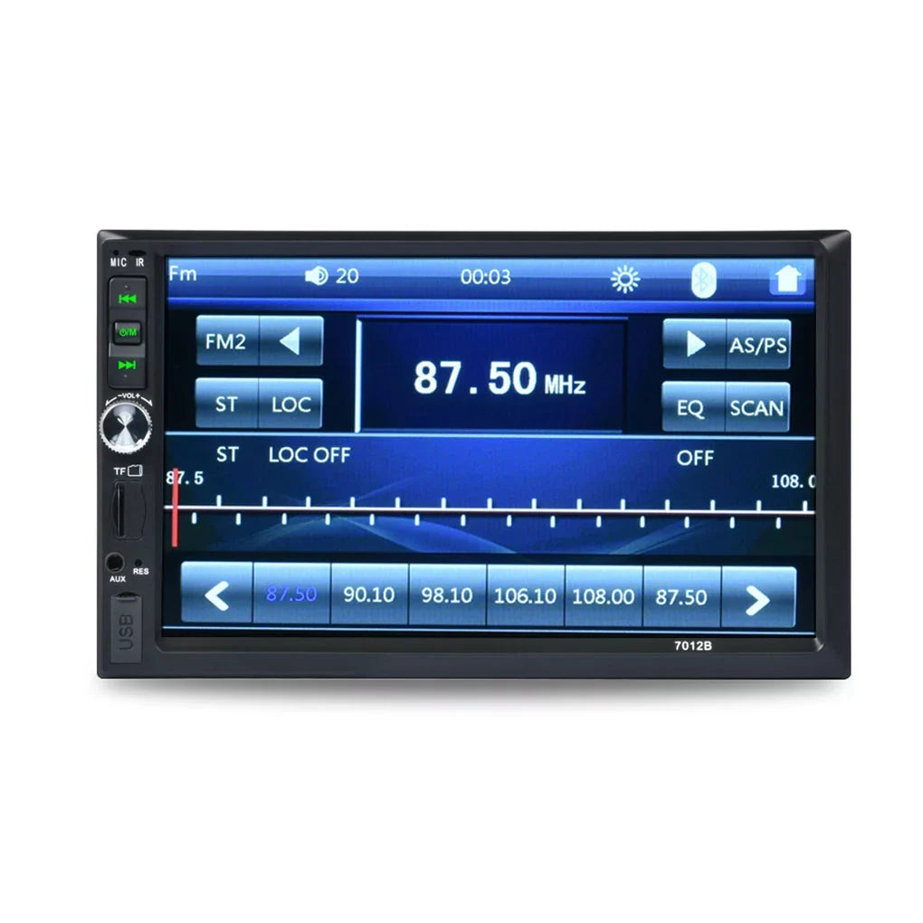 Touch and Reverse Support HD And ios Screen Android Bluetooth Mirror Camera System) Double 7" Link(Both with Car Stereo Radio Din