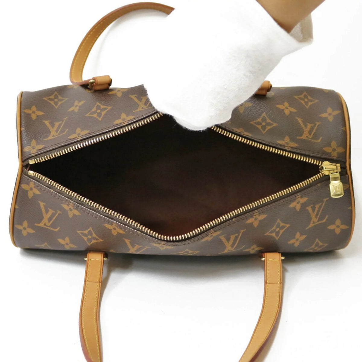 Brown Papillon 30 VUITTON Shoulder LOUIS Bag Pre-Owned Canvas Women's M51385 Monogram (Good)
