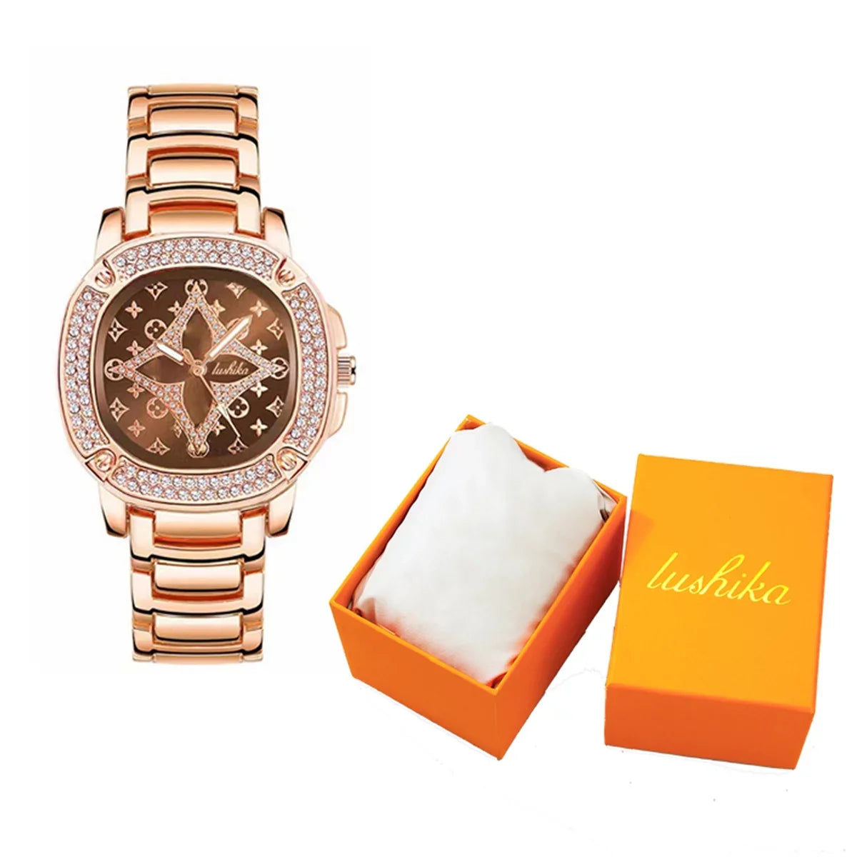 Gold Gift Watch Back RICHPORTS Tone Supplies Christmas Sale Day To Bracelet Rose School Women's