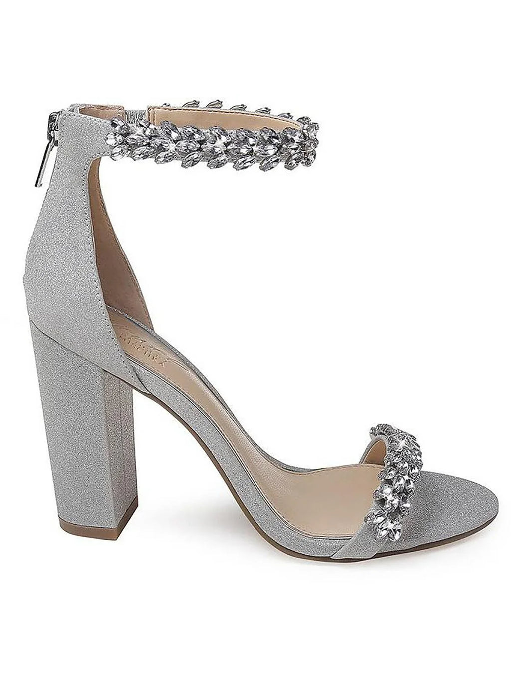 Jewel Heels Womens Mischka Rhinestone Mayra Embellished Badgley