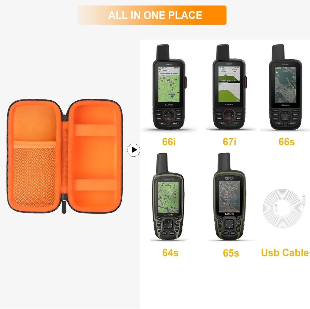 / / Case 65s Navigator GPS GPSMAP Satellite and / Handheld 64sx Garmin Travel for 66i 66s 67i / Hard ged