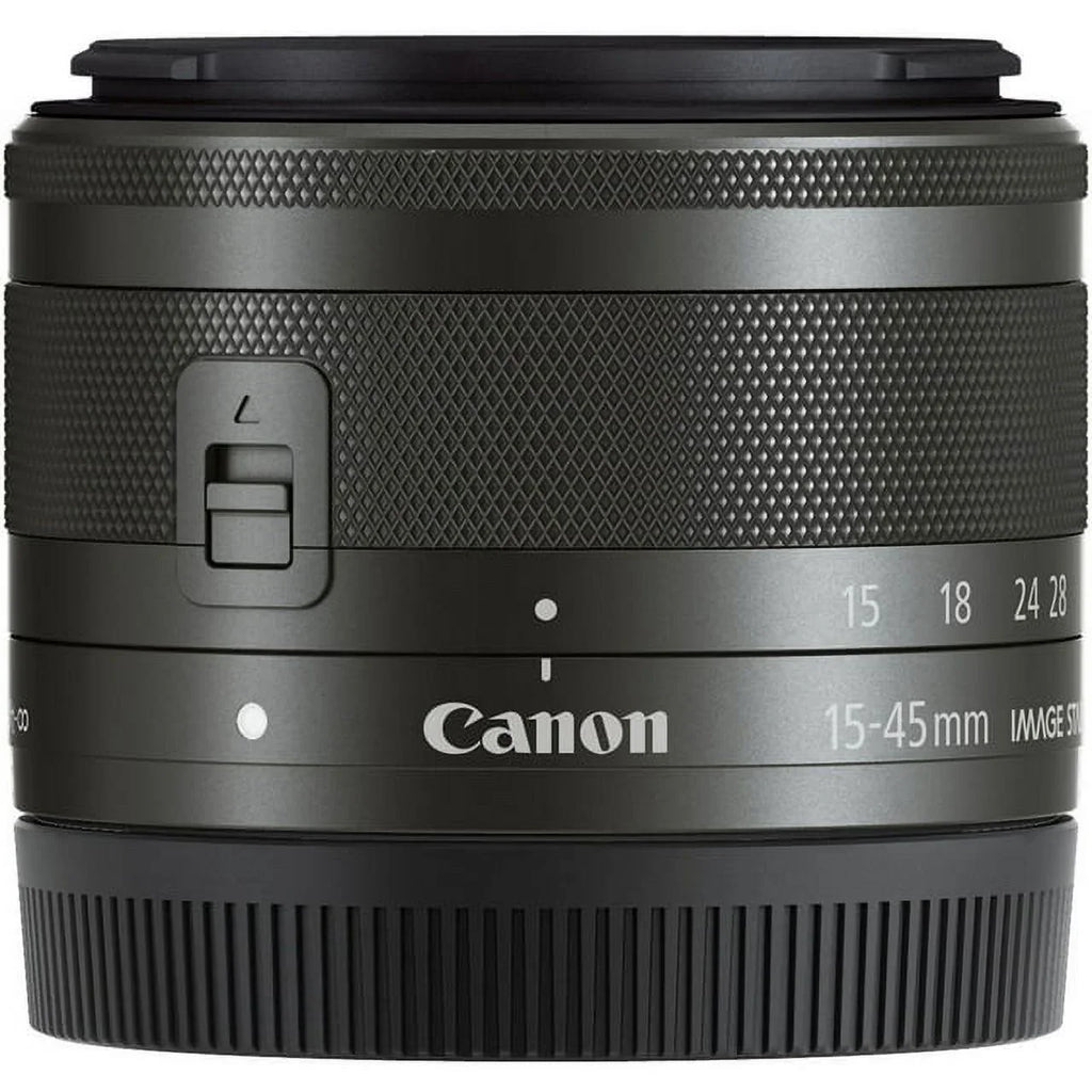 f/3.5-6.3 DealExpo STM IS EF-M Basic 15-45mm Canon Lens Bundle - (Graphite)