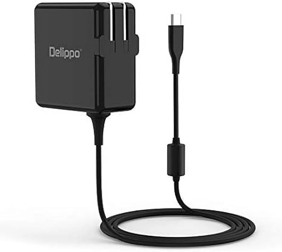 720 Laptop HP x360 500e ThinkPad USB-C with Type-C Delippo Charger Dell Lenovo Cable XPS 6ft X1 Chromebook Spectre 12/13" 300e Charger 45W for 100e Yoga