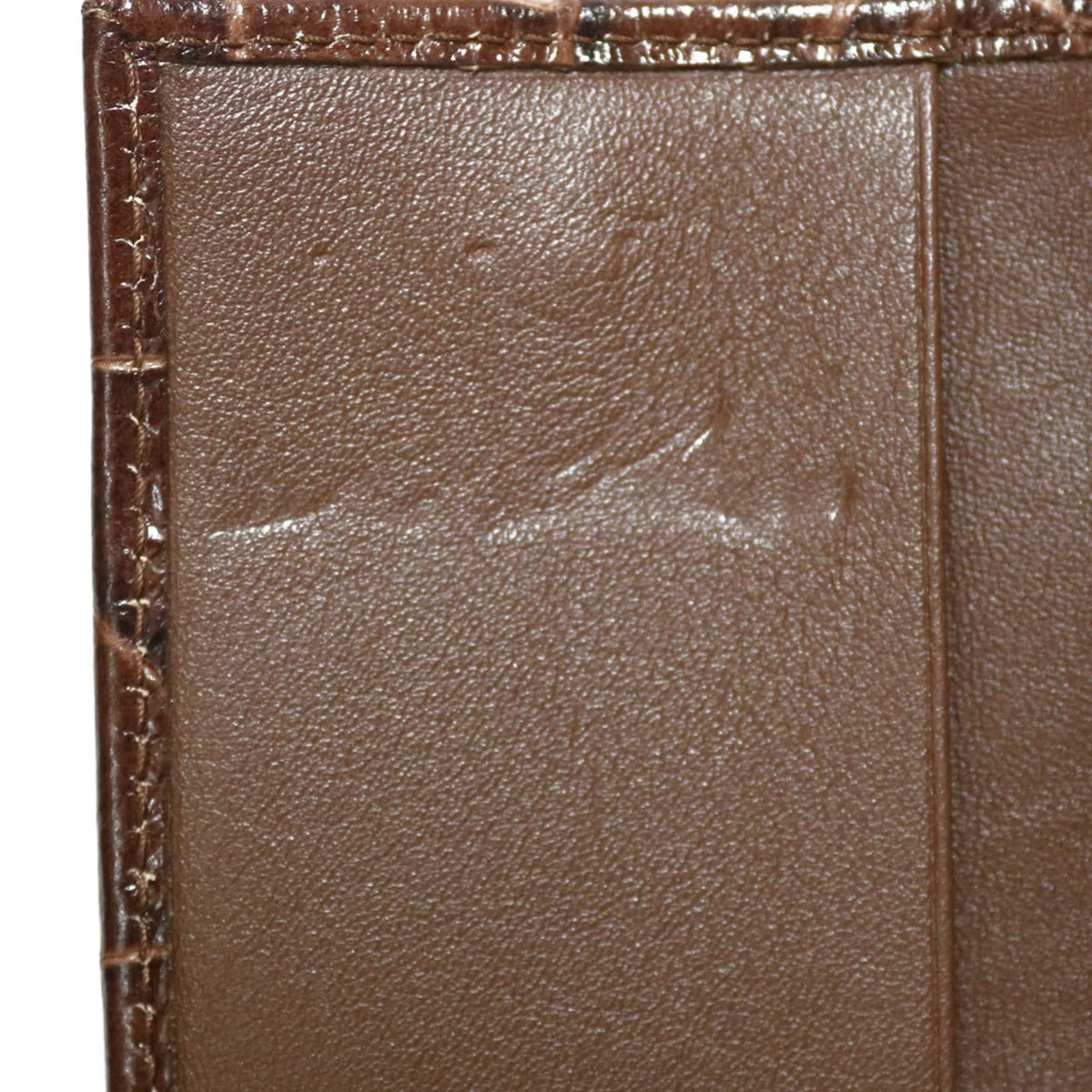 Case Leather Pre-Owned Miu Miu Miu (Fair) Brown Key Women's