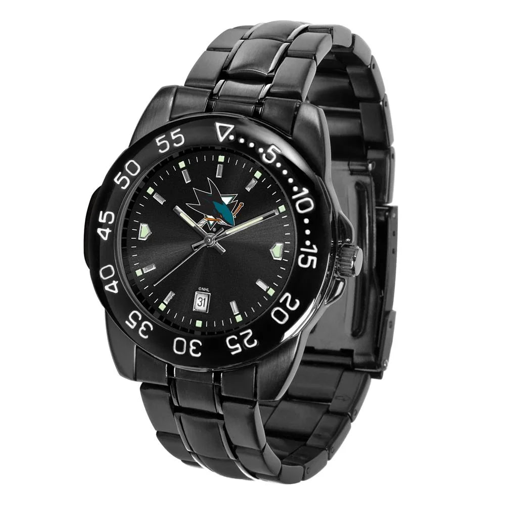 San Steel Men's Watch Jose Watch Time Sharks Black Fantom Game