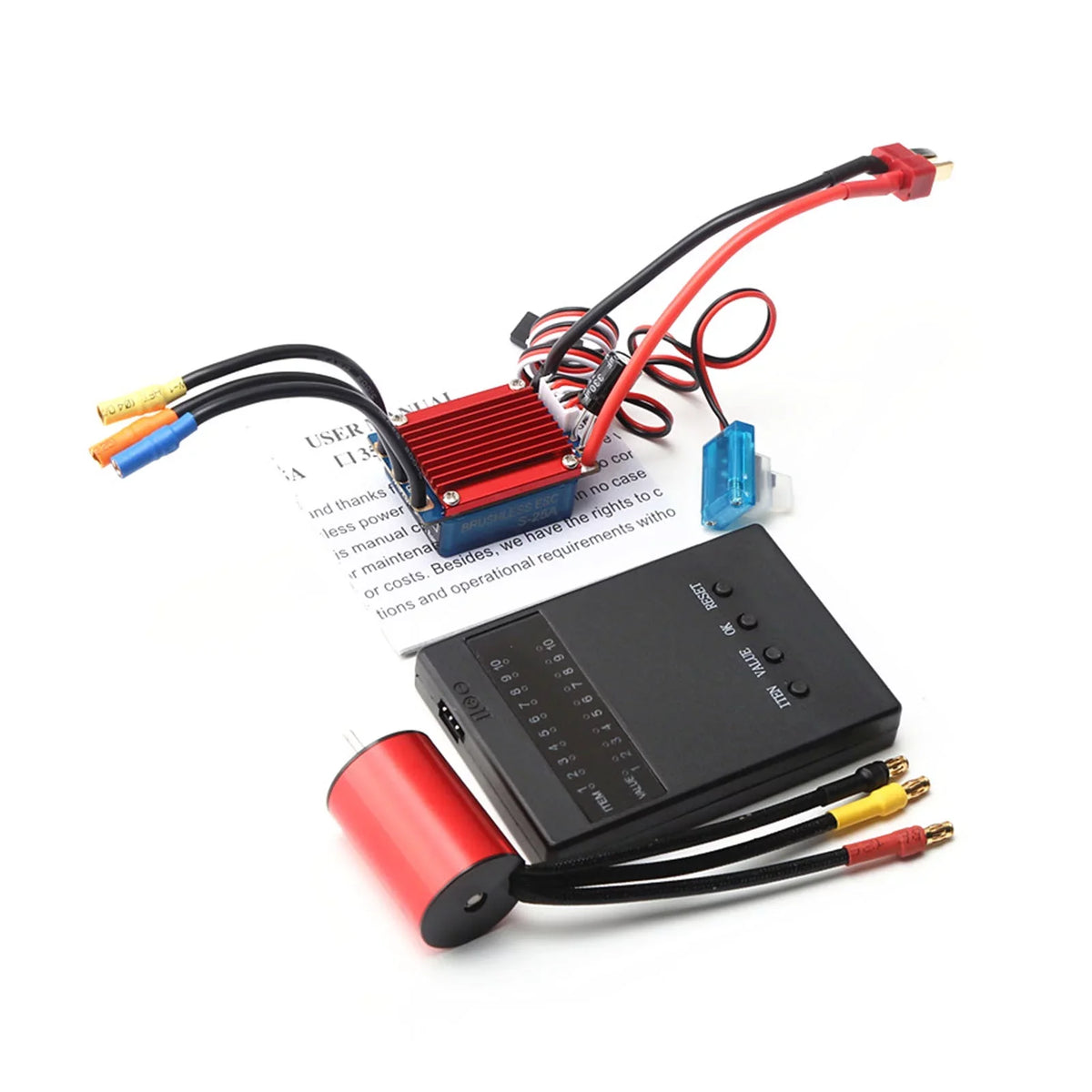 4p Motor S2435 4p Car 4800kv Eryue Motor Speed ESC, 4p GoolRC Mewmewcat 1/184800kv 25a Dsfen 25a Esc Huiop Motor 1/16 1/16 1/18