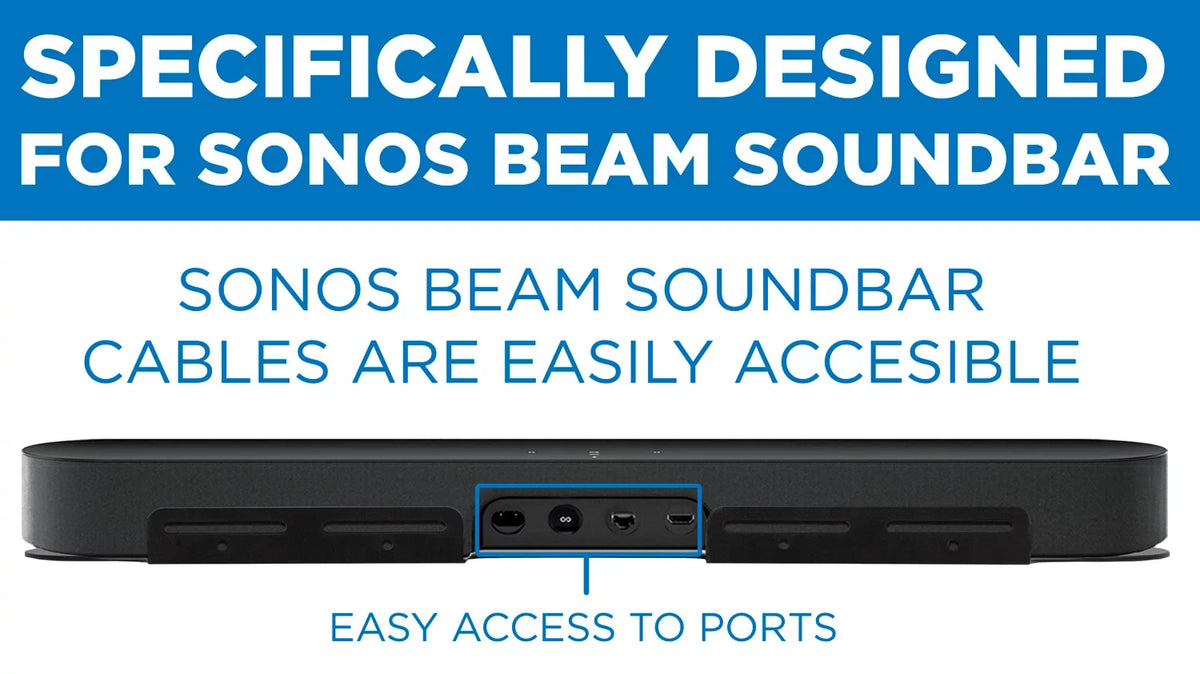 Beam Mount-It! Wall for | Studs Mount Bracket for Sonos 16" Soundbar Mount Wall Wall