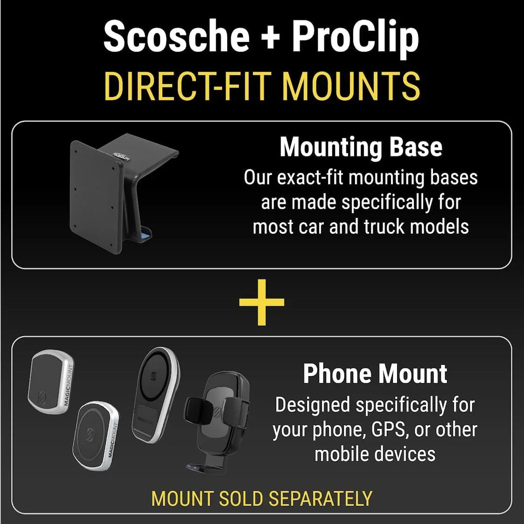 GMC Silverado Sierra Compatible 2020-2023 & Sierra w/ 2019-2023 Only) Mount 1500, ProClip 2500/3500 Base Left-Hand Silverado PC835471 Chevy Trucks Scosche 1500, 2019-2021 (Mounting 2500/3500 Console