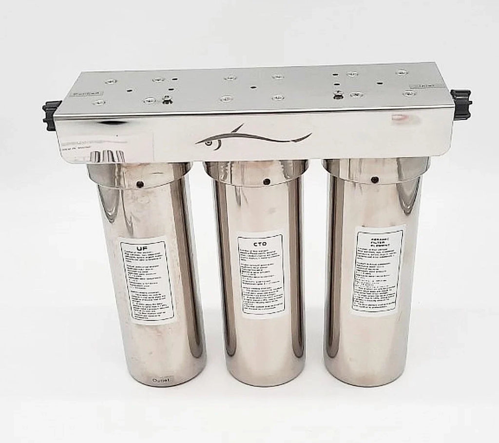 3 stainless Ultra Water Potable filtration steel system Marine stages