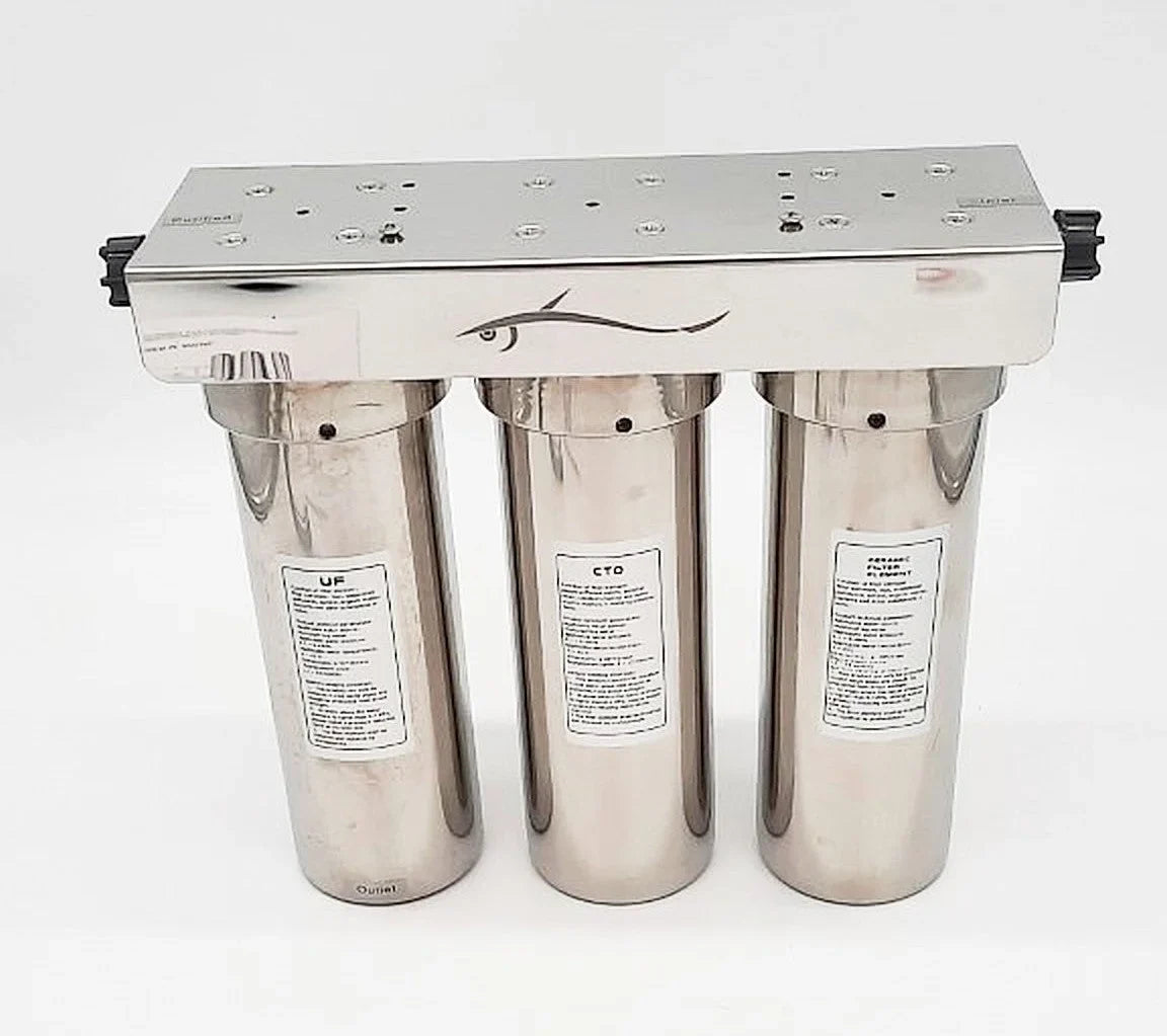 3 stainless Ultra Water Potable filtration steel system Marine stages