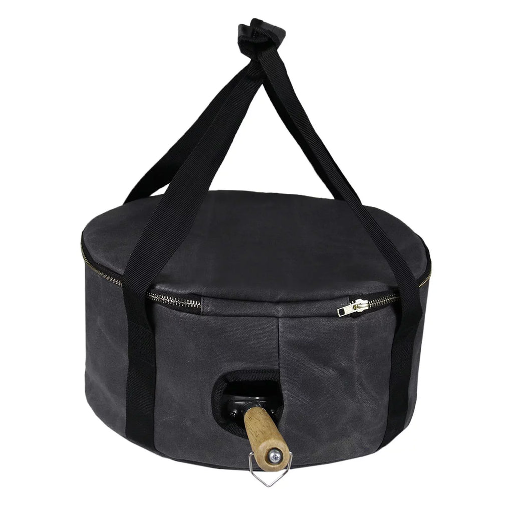 Durable Container ,Outdoor Storage Dutch 12" - Handbag Bag Multipurpose Activities BBQ Gray Carry Camping Accessories Oven Bag for Cookware ,Fishing