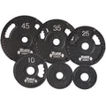 lbs Dual Plate, Iron - Barbell 7423 Thin G2 Black 25 Grip Olympic York Cast Line